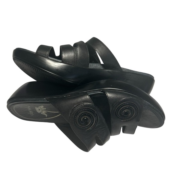 Dansco Dixie Black Leather Slip On Sandals Womens 39 - Picture 6 of 14